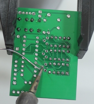 Solder the transistor leads